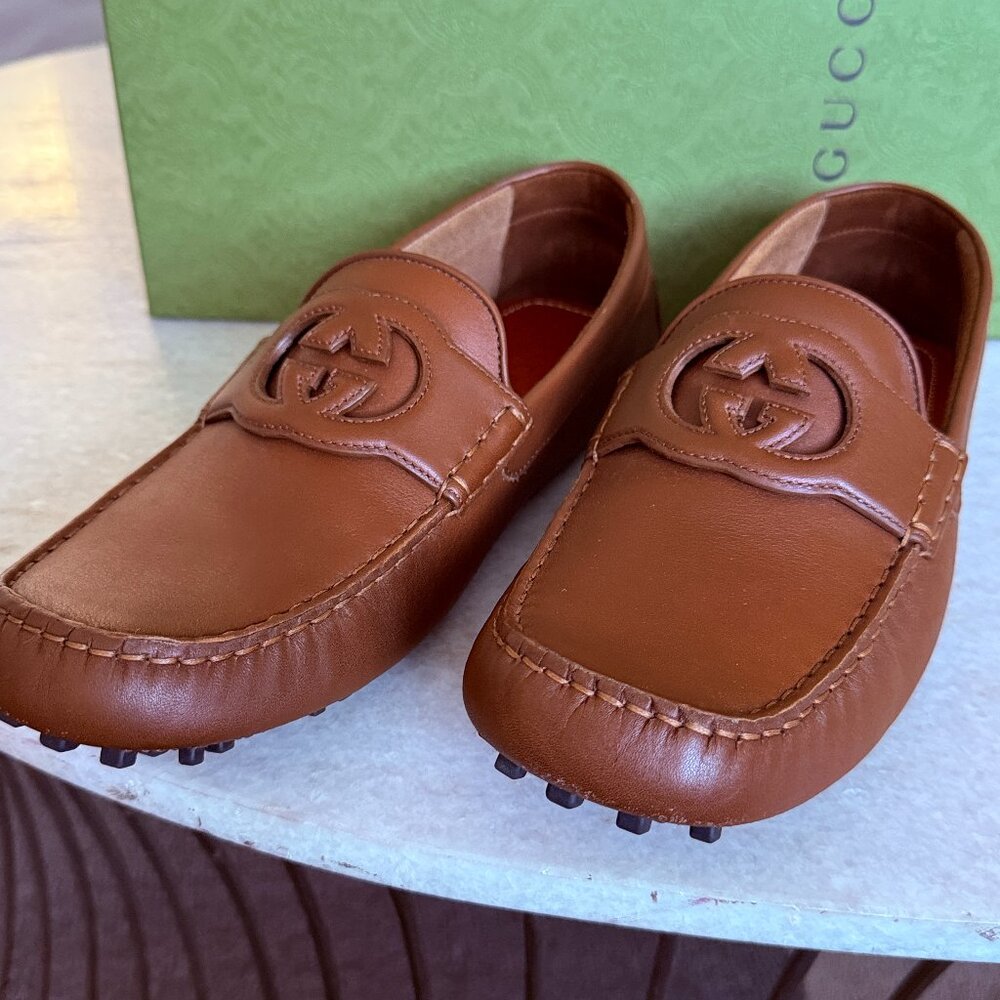 Gucci Brown Leather Men's Loafers - Picture 2 of 11